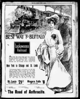 "The Best Way to Buffalo"   Sun advertisement of Lackawanna  Railroad.