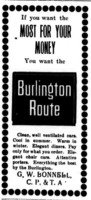 If you want the most for your money you want the Burlington Route